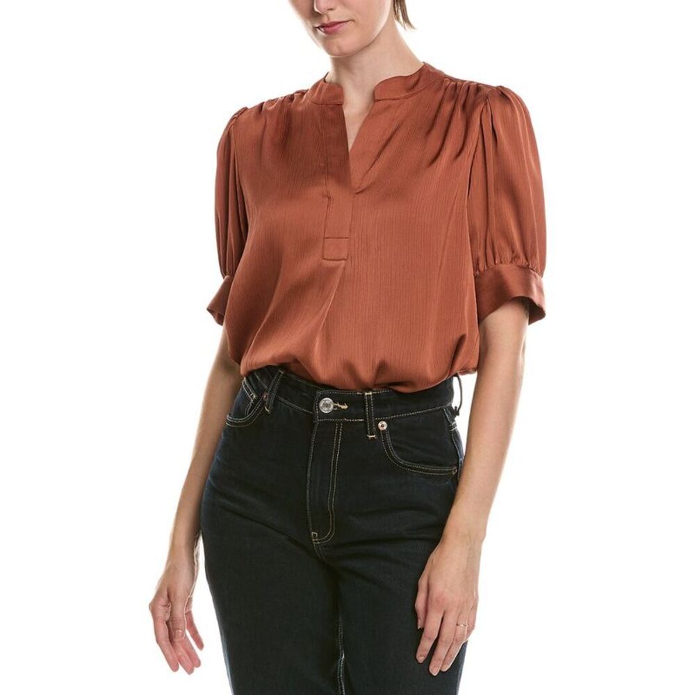 Anne Klein Womens  Y Neck Top